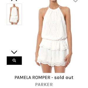Parker silk romper size M